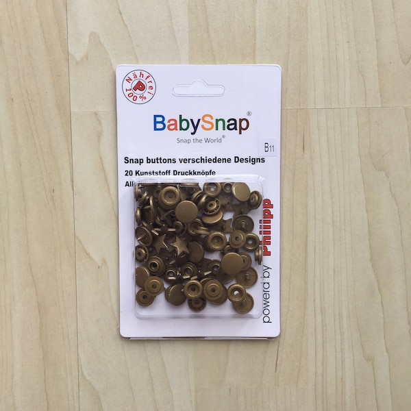 Botones Snap BabySnap Stars T5 (12.4mm) Color B11
