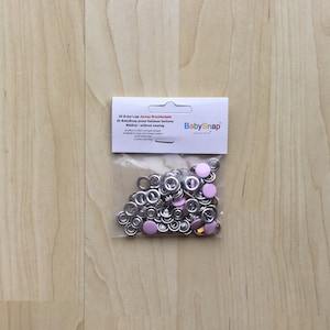 20 metal snap fasteners closed 10.5 mm B18