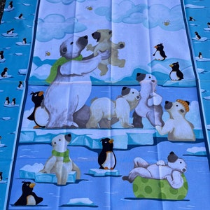 Panneau de tissu pour enfants en tissu patchwork Burr l'ours polaire World of Susybee image 3
