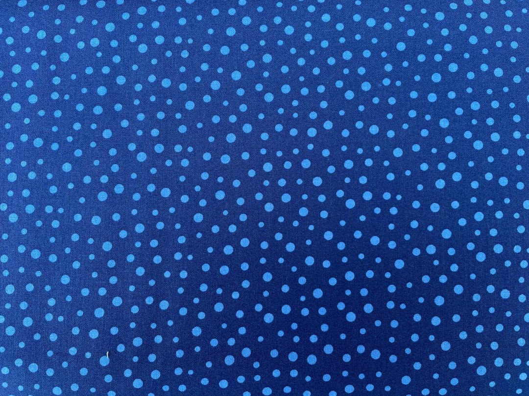 Irregular Dot Patchwork Fabric in Navy From Clothworks World of Susybee ...