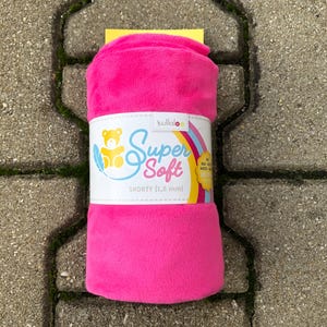 Peluche de microfibra, Minky, SuperSoft Shorty de kullaloo en rosa