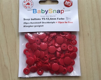 Snaps BabySnap Heart T5 (12.4 mm) Color B54