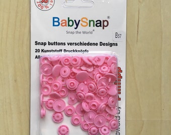 Snap fasteners BabySnap heart T5 (12.4 mm) color B57