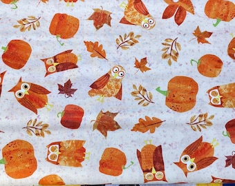 Tela de patchwork Haunted Hollow “¡Qué mantequilla tan oscura!” Halloween de Clothworks