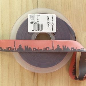 bouton de Paris Union skyline 1 m de ruban