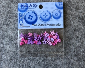 Dress it up - Buttons Minis "Shapes Princess Mix"