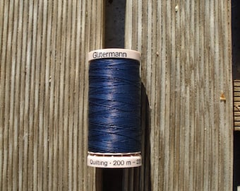 Hand quilting yarn, quilting yarn 200 m dark blue from Gütermann