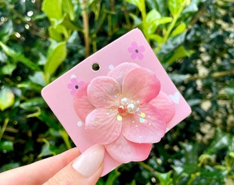 Rapunzel Hydrangea Flower Hair Clip/Flowers for Hair For Toddler Girls Women Ballet Dance Eras Tour Hair Accessory Birthday Party Favors
