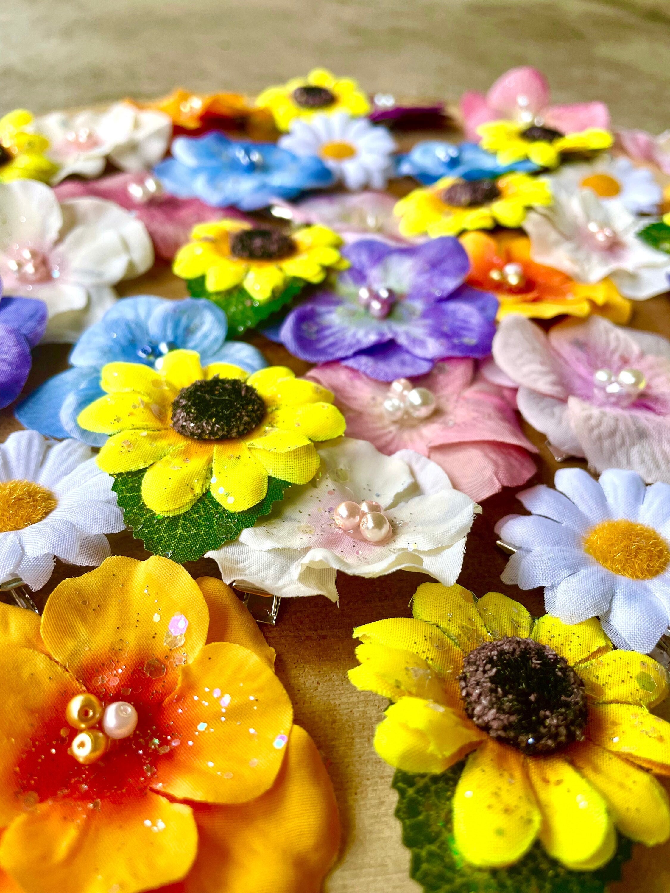 Rapunzel-inspired Assorted Flower Hair Clips/for Braid Hair  display picture 2