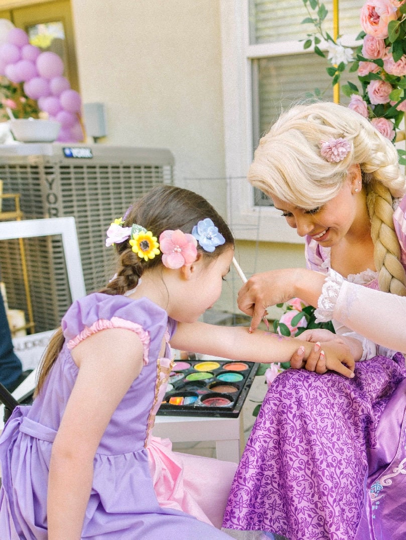 Princess Party Assorted Colorful Flower Hair Clips/for Women  display picture 1