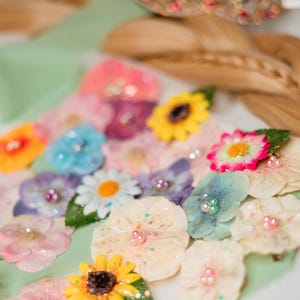 Rapunzel-inspired Assorted Flower Hair Clips | Flowers for Girls Women Princess Dress Up Hair Accessory Spring Summer Party Wedding Favors