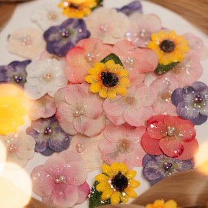 Rapunzel Tangled-inspired Flower Hair Clips/Flowers for Long Braid Hair for Girls Gift from Mom Hair Accessory Disney Princess Dress Up Hair