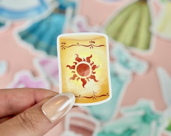 Rapunzel Lantern Sticker | Vinyl Waterproof Glossy Sticker / Princess Party Favors, Journal Laptop Bottle Decal