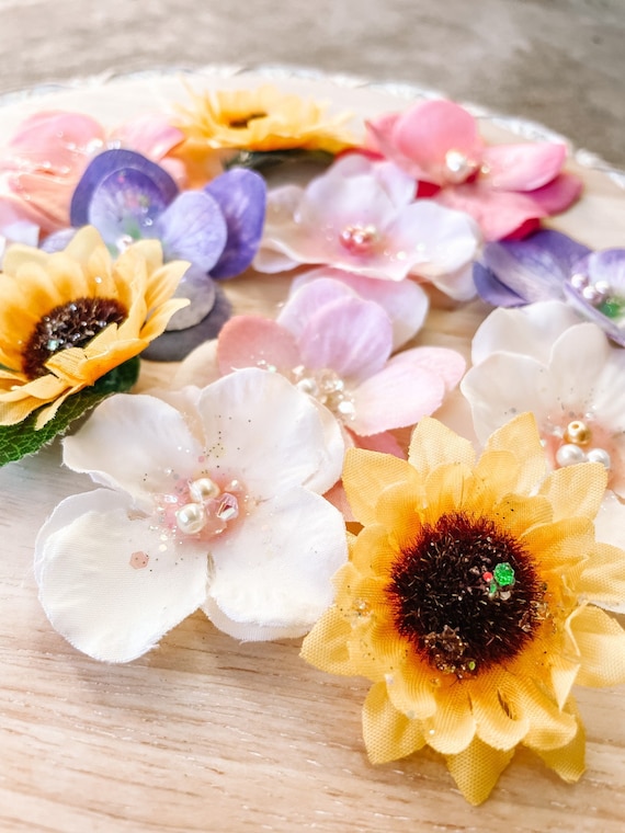 Rapunzel Flower Hair Clips | Princess Hair Accessories  display picture 1