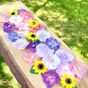 Princess Rapunzel Party Flower Hair Clips/for Women Toddler Girls Flowers for Hair Disney Birthday Party Favor Gifts Ballet Dance Hair