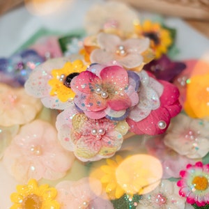 Deluxe Rapunzel Flower Hair Clips Set | Fairy-Tale Hair Accessory, Princess Party Favor, Eras Tour Hairpiece, Gift for Girls & Women