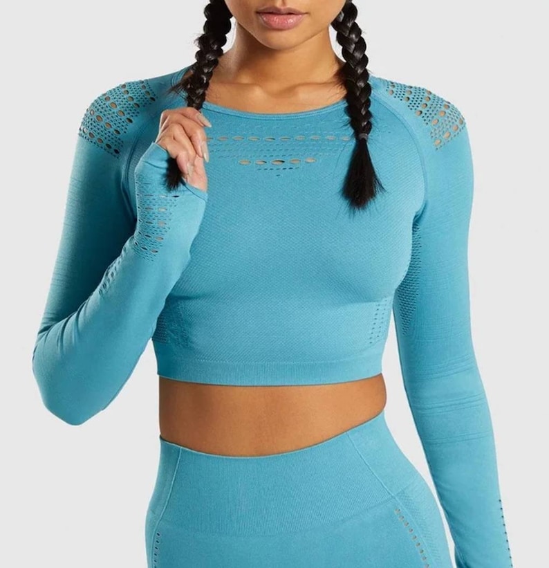 Gym Clothing Tops Leggings Two Piece Workout Clothing Yoga Leggings Fitness Outfit Breathable Sportwear Leggings for Women