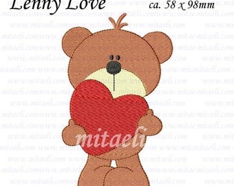 Stickdatei Stickmuster "Lenny Love" Embroidery