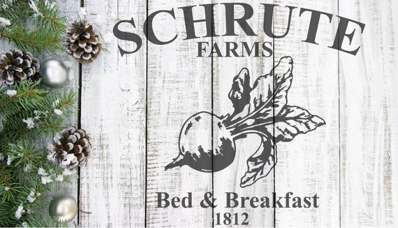 Schrute Farm Dwight Schrute The Office Svg Vector Etsy