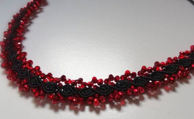 many colors necklace length adjustable Macrame choker jewelry hypoallergenic handmade macrame jewelry statement necklace