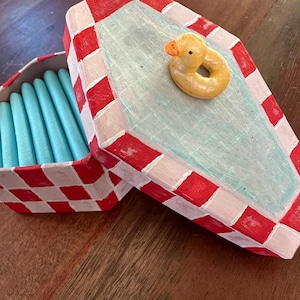Coffin jewellery Box - Swimming Pool