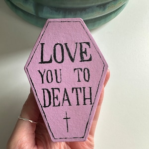 Coffin Ring Box - Love you to death