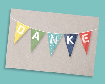 Postkarte "Danke"