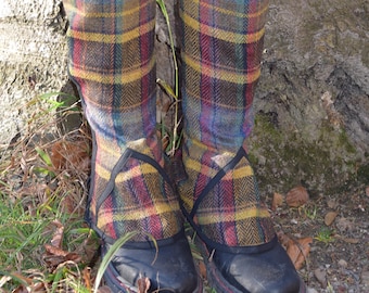 S/M/L/XL, Gaiters, Gamaschen 'Enya', leg accessories, leg warmers, leggings, Stulpen, Shetland woolleg cuffs