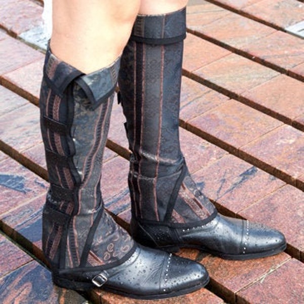 S/M/L/XL, Gaiters, Gamaschen 'Steampunk', leg accessories, leg warmers, leggings, Stulpen