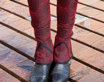 S/M/L/XL, Gaiters, Gamaschen 'Mayella', leg accessories, leg warmers, leggings, Stulpen