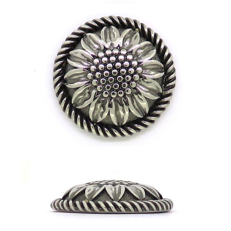 Sunflower conchos - Ø 1-1/5 inch