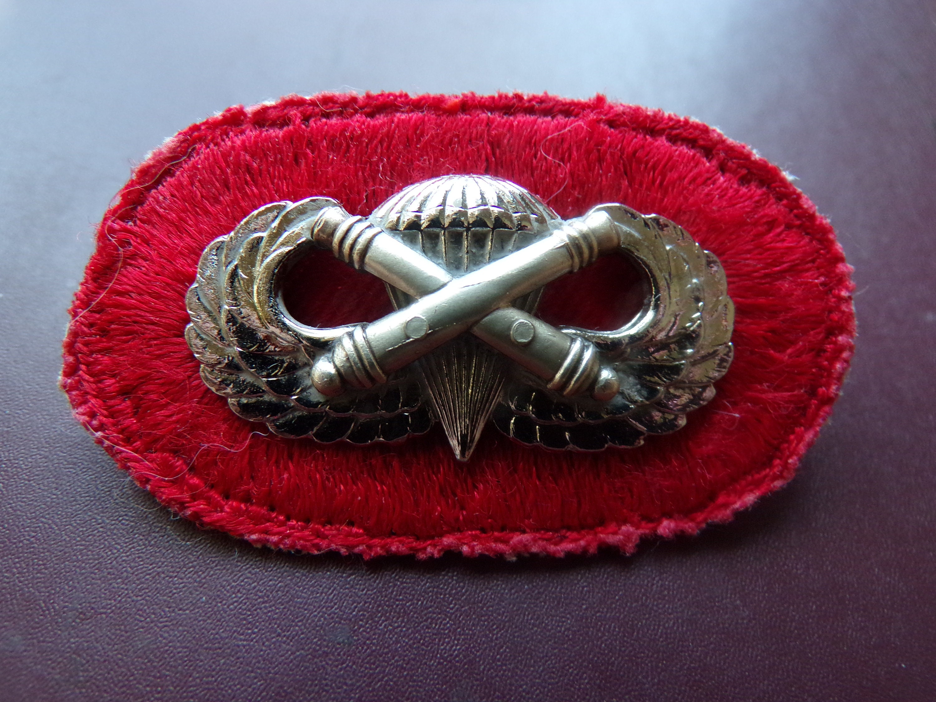 Airborne Field Artillery Jump Wing Badge Cannon Military Etsy