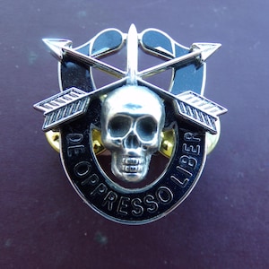 Special Forces Airborne Skull Crest Military Insignia Beret Badge Paratrooper Flash Patch Lapel Pin SFG SOG US Army Special Operations