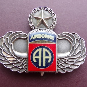 82nd Airborne Infantry Division Master Jump Wing Challenge Coin Badge Military Paratrooper Award Parachute Insignia Wings Patch Rare