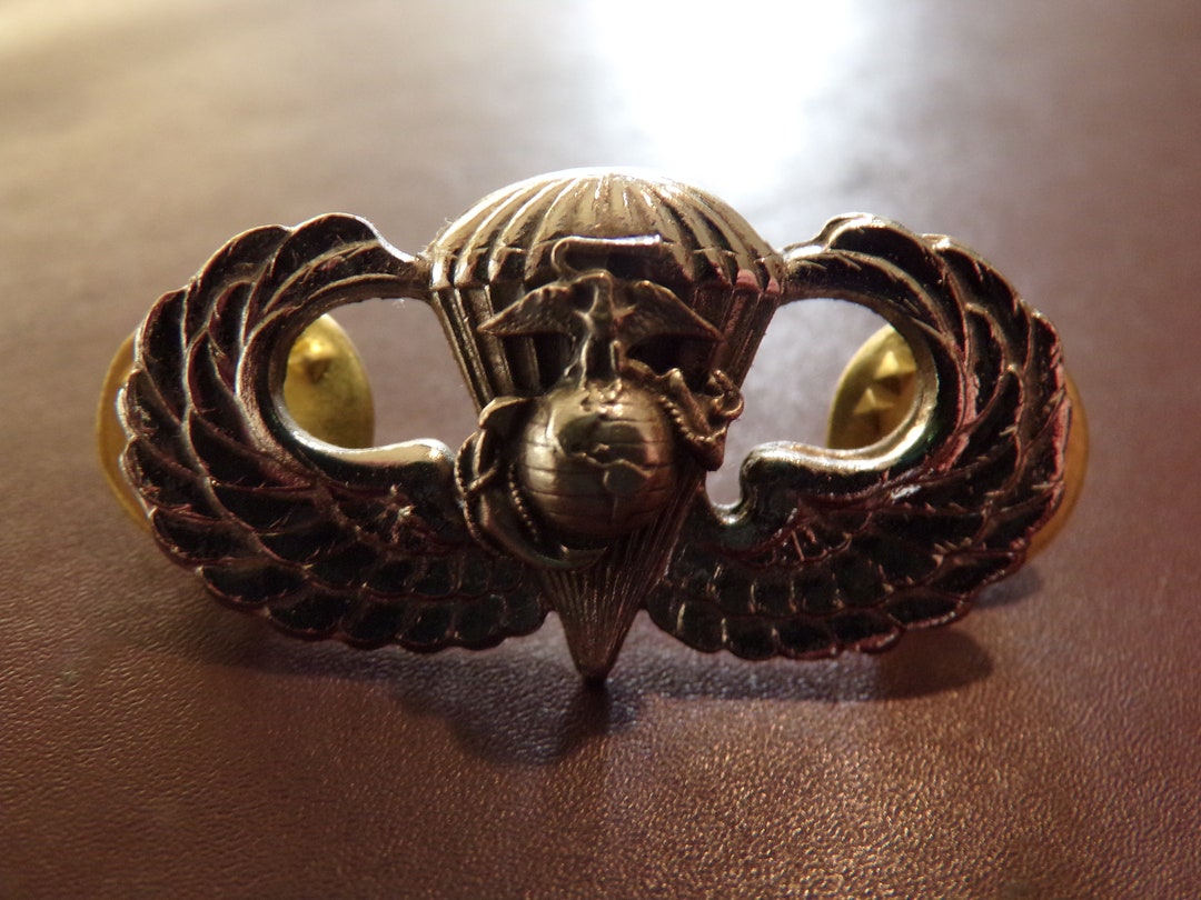 US Marine Corps Airborne Jump Wing Badge Military Uniform Parachute EGA