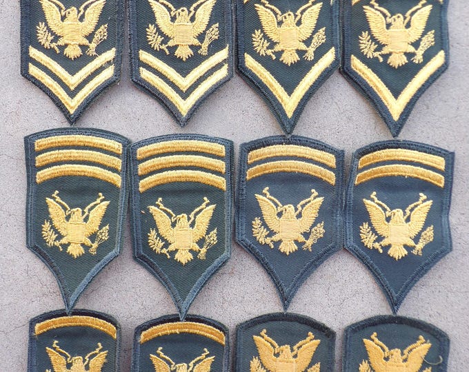 US Army Specialist Rank Patch Sets Vintage Insignia Uniform Shoulder ...
