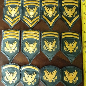 40s Vintage US Army Technical Sergeant Rank Patch Set – Omega Militaria