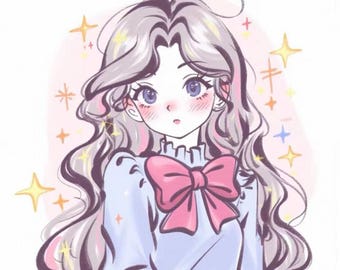 Custom Anime Portrait，Personalized Cartoon Portrait 100% Hand Drawn No AI，Kawaii/Chibi Portrait,Couple Avatar ,YouTube profile pictureIll