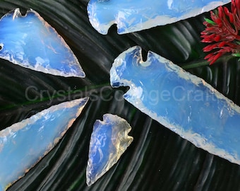 Opalite Crystal Arrowhead Opalite Athame, Opalite Arrowhead, HUNTING Arrowhead CUSTOM Handmade, Gift For Her