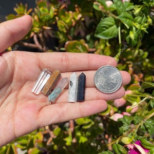 100 Pcs Wholesale Sale Lot Single Terminated Gemstone Mix Crystal Pencil Point Stone, Obelisk Healing Crystals ,Mixed Points, Tower Pencil