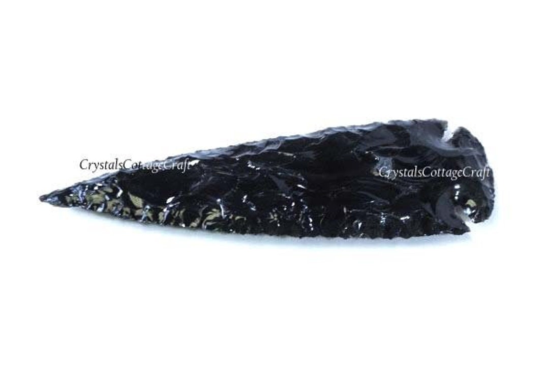 3 Pcs Black Obsidian Arrowhead , Arrow Decor, Stone Arrowhead, Healing Crystals and Stones