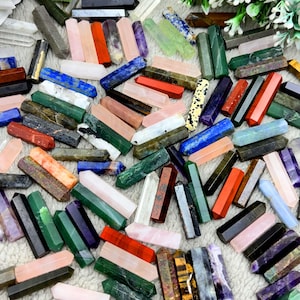 Crystal Tower Obelisk Healing Crystals,Small Gemstone Towers ,Mixed Mini Crystal Points, Tower Pencil,Wand Healing Crystal Wholesale