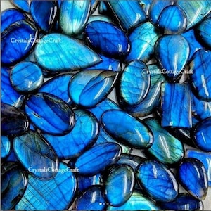 AAA Quality Blue Labradorite Gemstone Wholesale Price Stone Natural Blue Labradorite Cabochons Handmade And hand polished.