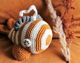 Crochet rattle whale * baby rattle * handmade * cuddly toy