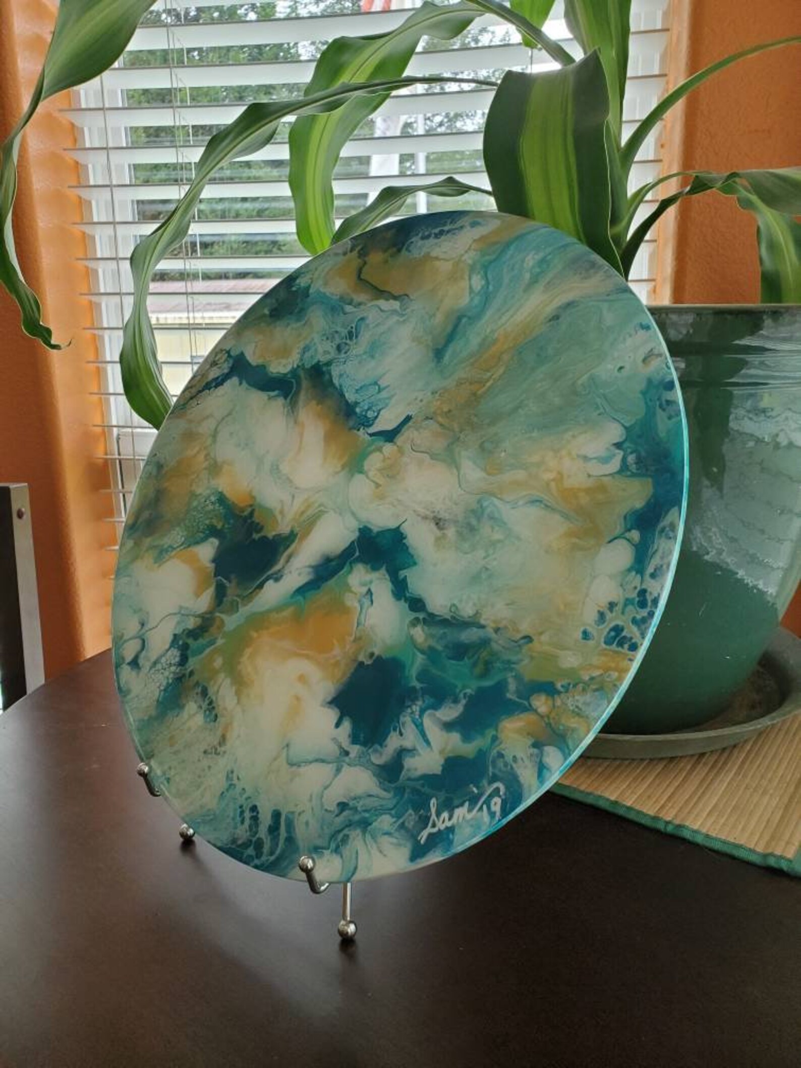 Large Resin Wall Art 3D Art Abstract Painting Acrylic Pour Etsy