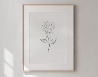 Rose Flower | Print in A4 A5 A6