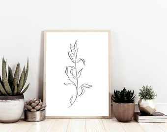 Peace Lily Leaves | Print in A4 A5 A6