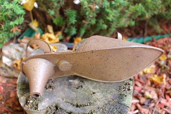 Gwenys Haus Deko Schuh Aus Rost – Groß, Bordeaux, Ca. 35 Cm Hoch