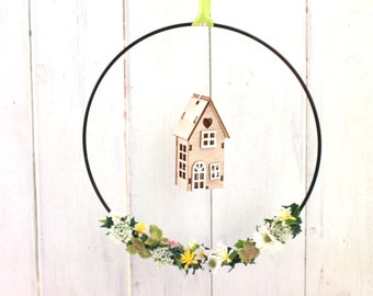 Loop * Door wreath * Window decoration * Dried flower ring