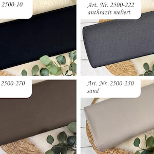 Punta di Roma Romanit Jersey Fabric by the Meter - Solid colors: black, brown, sand, denim blue, blue, lilac, mint, pink, olive green, purple 2500- image 2